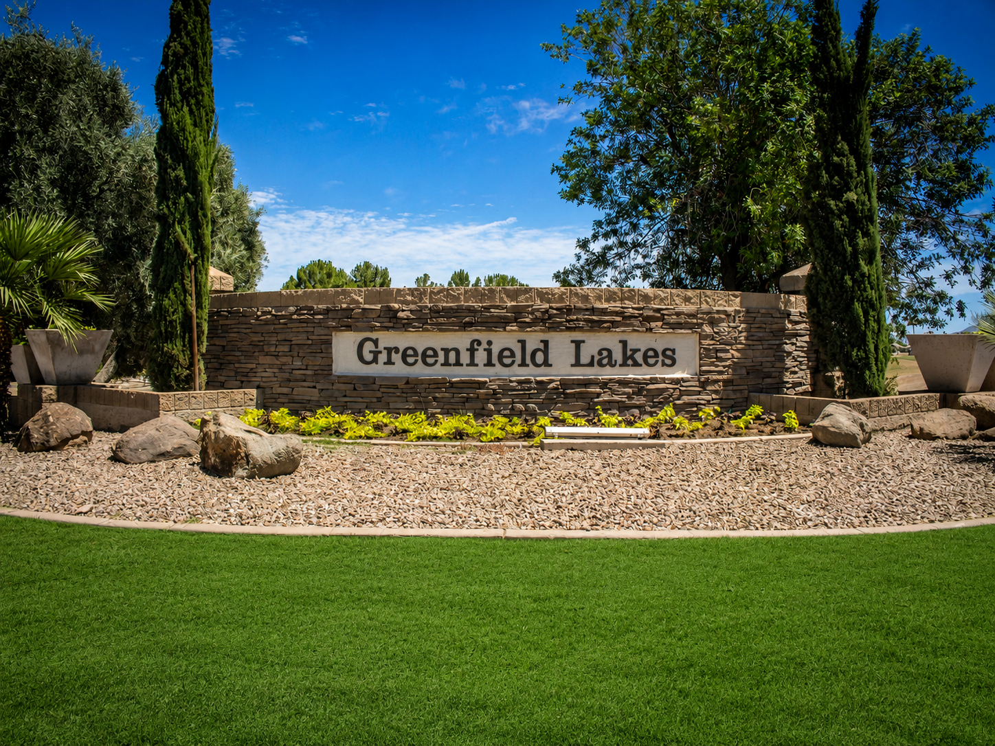 Greenfield Lakes monument
