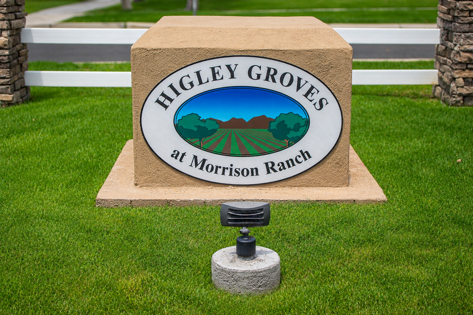 Higley Groves West monument