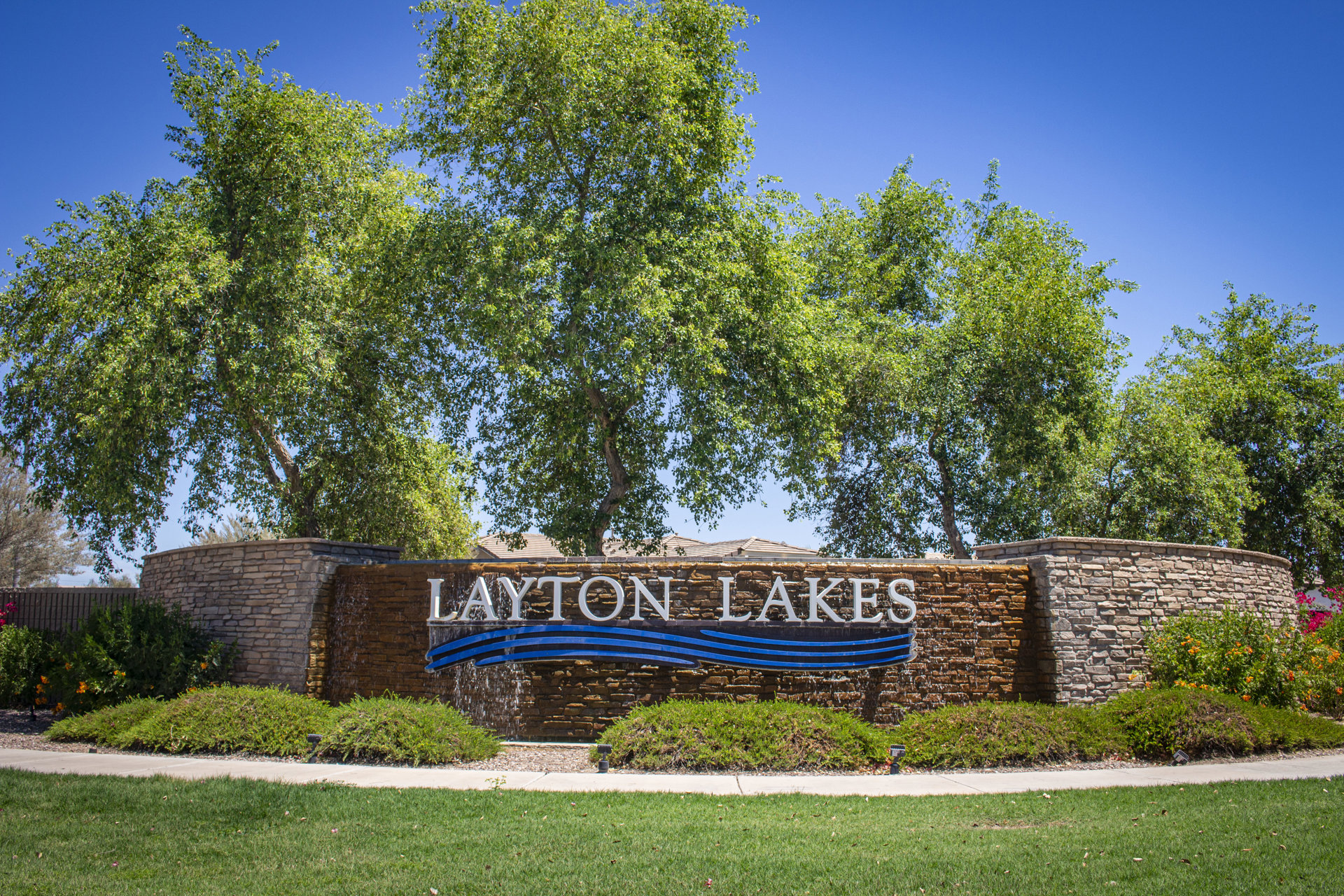 Layton Lakes monument