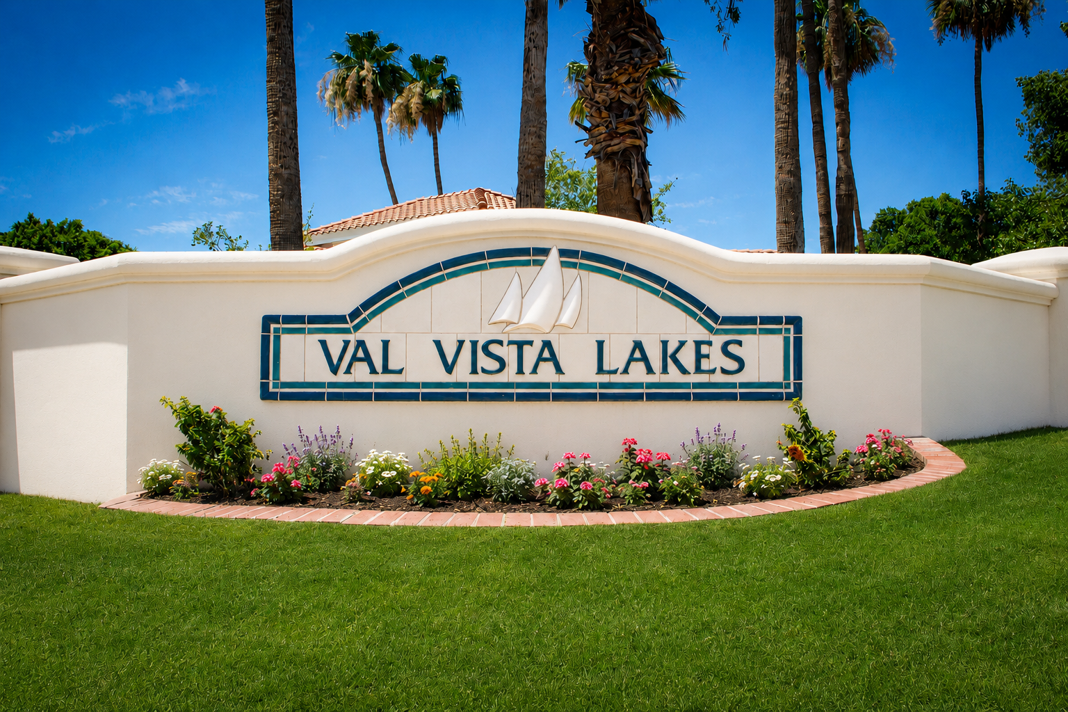Val Vista Lakes monument
