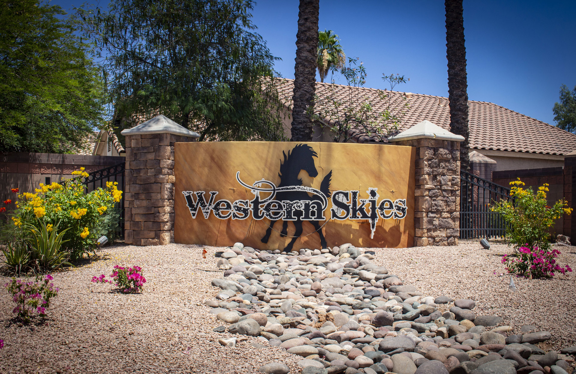 Western Skies Estates monument